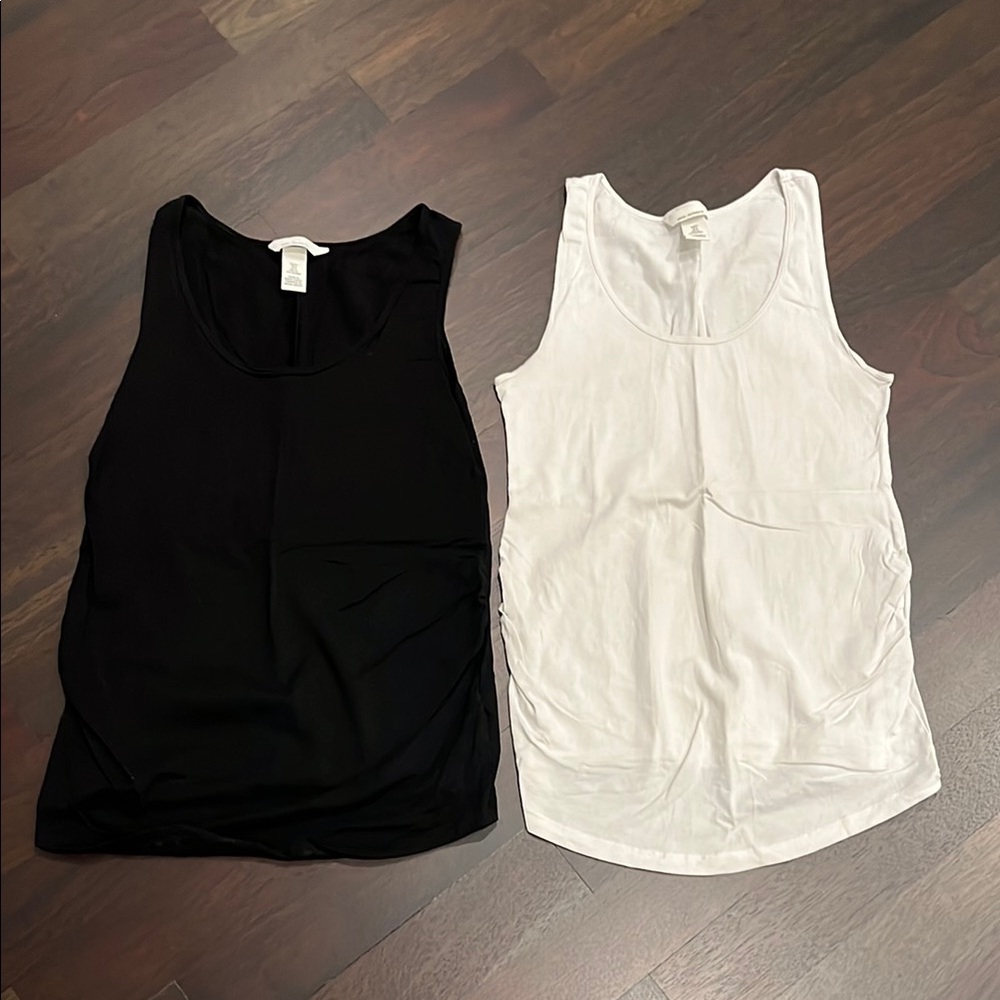 H&M MAMA set of 2 maternity cotton tank tops